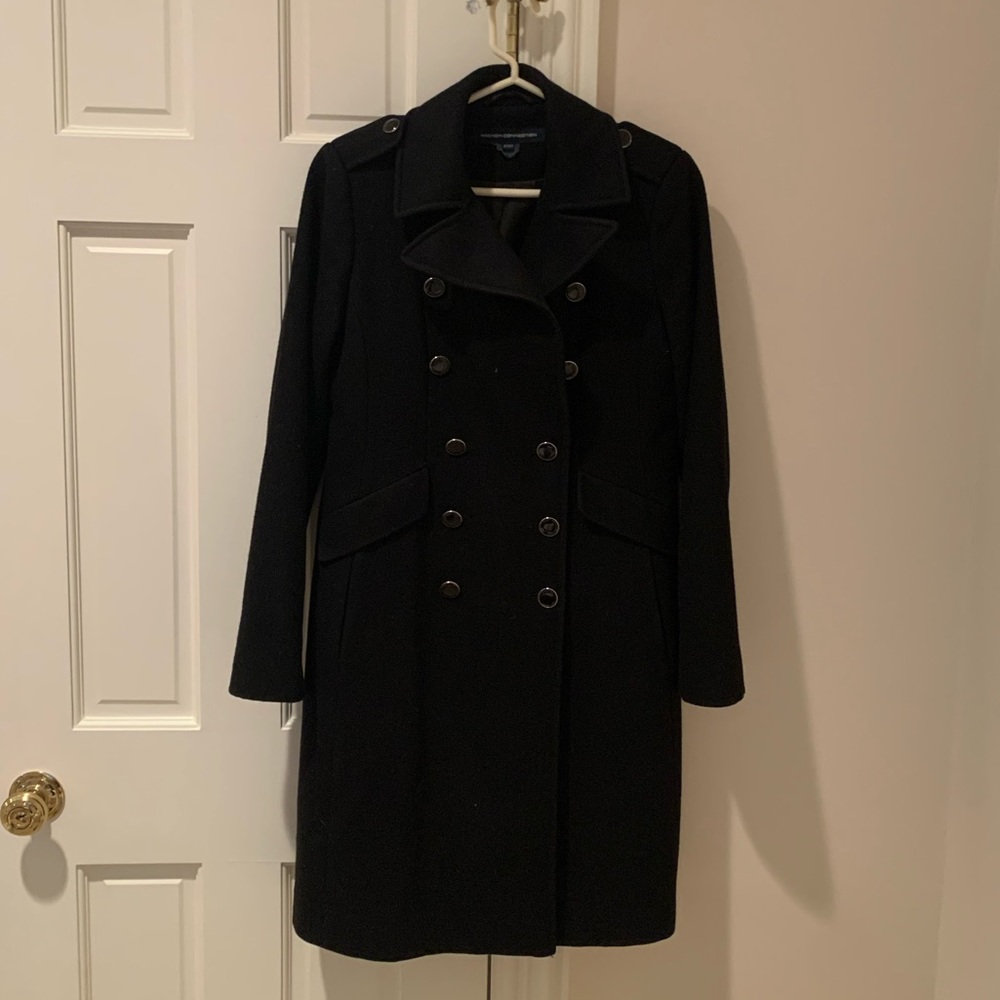 French Connection Double Breasted Wool Coat